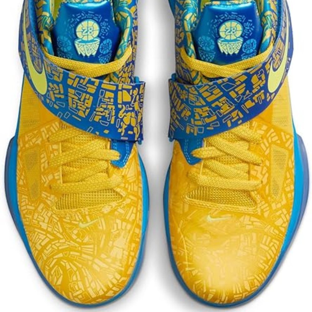 Nike Zoom KD 4 IV Mens Basketball Shoes Photo Blue Lemon Twist FZ5916-400 9.5 11